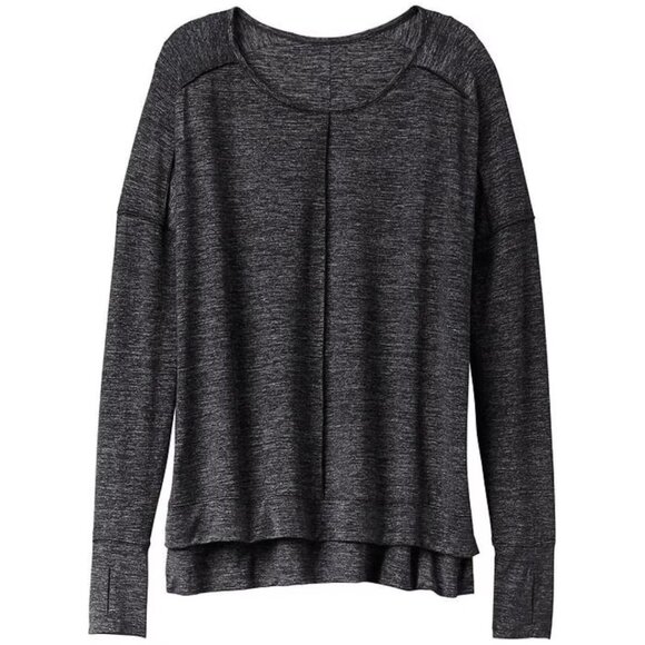 Athleta Odyssey Pullover Gray Long Sleeve Lightweight Top Women’s Size Small - Picture 1 of 6